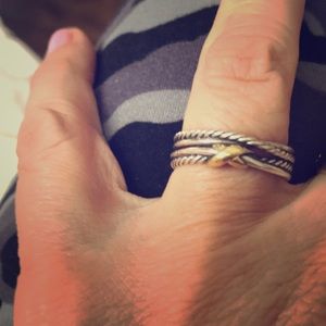 Gold/silver ring. David Yurman